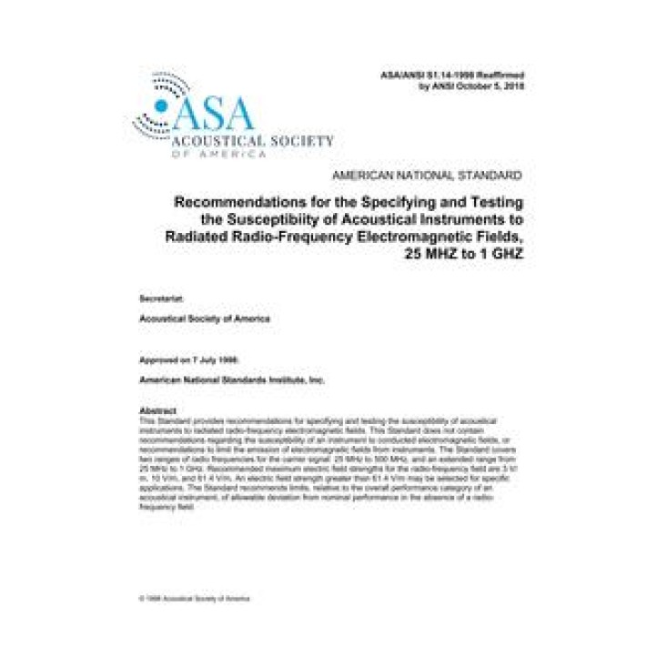 ASA S1.14 PDF