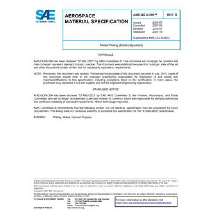 SAE AMSQQN290D PDF