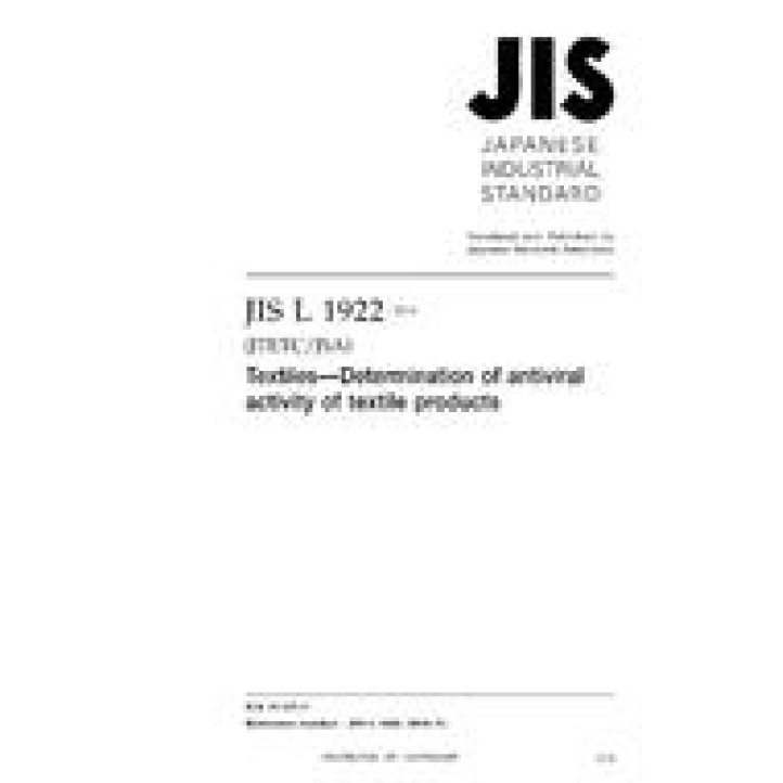 JIS L 1922 PDF