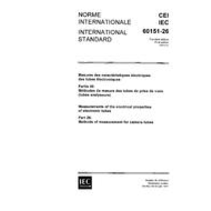 IEC 60151-26 Ed. 1.0 b PDF