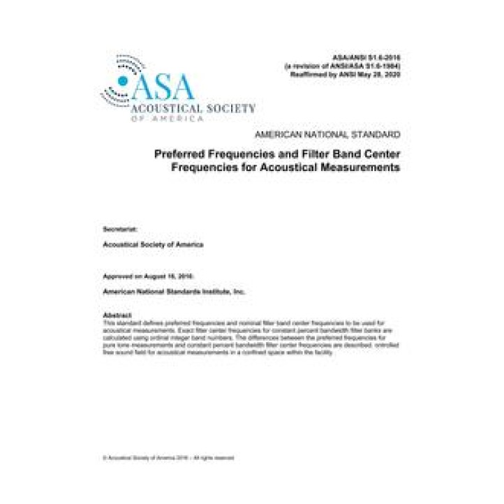 ASA S1.6 PDF download