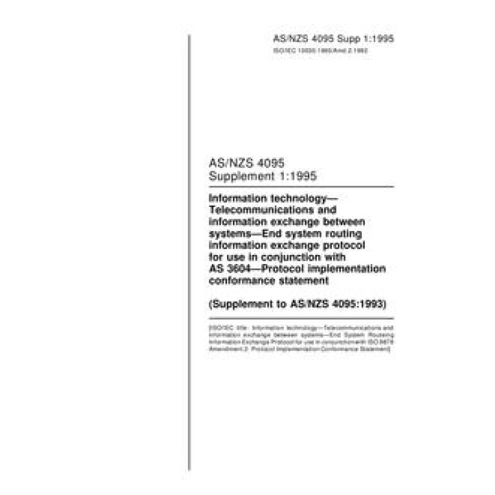 AS/NZS 4095 SUPP 1 PDF