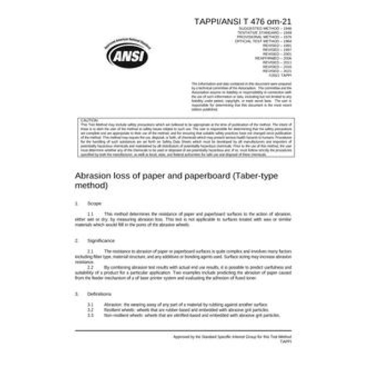 TAPPI T 476 PDF