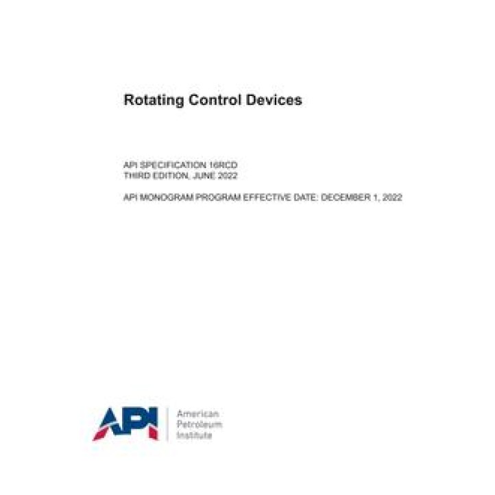 API Spec 16RCD PDF download