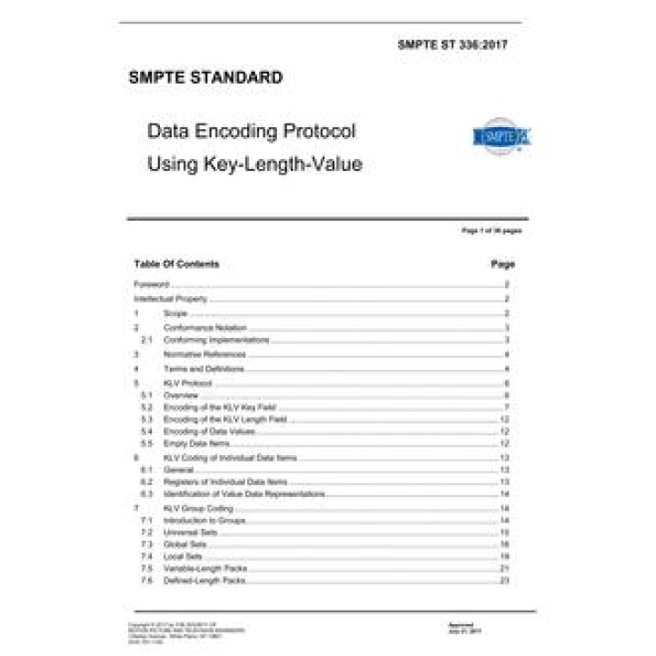 SMPTE ST 336 PDF