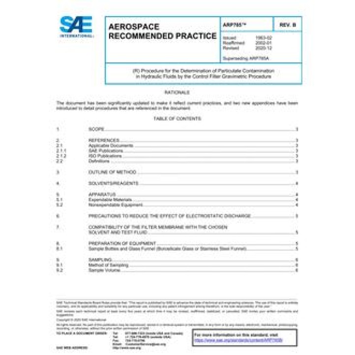 SAE ARP785B PDF