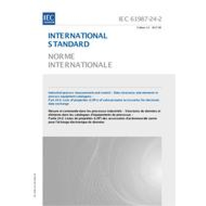 IEC 61987-24-2 Ed. 1.0 b PDF