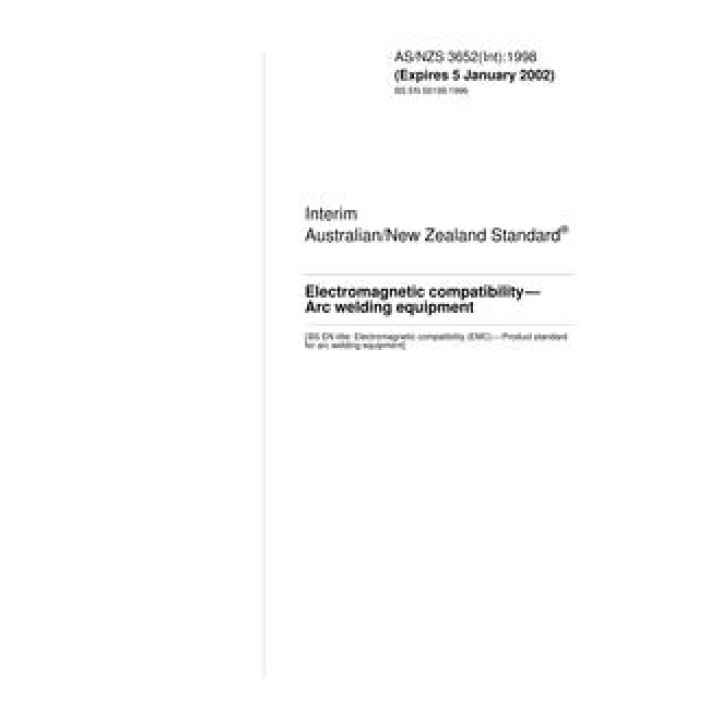 AS/NZS 3652(INT) PDF