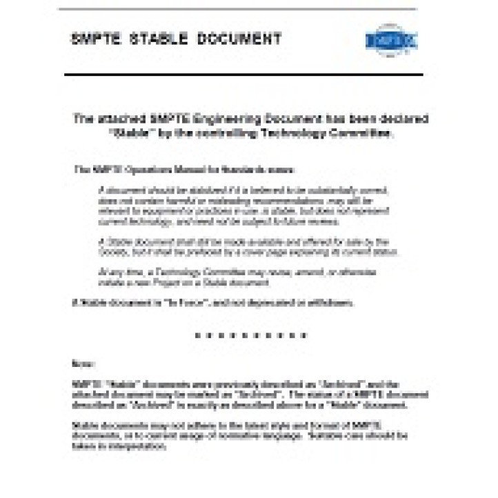 SMPTE RP 12 PDF