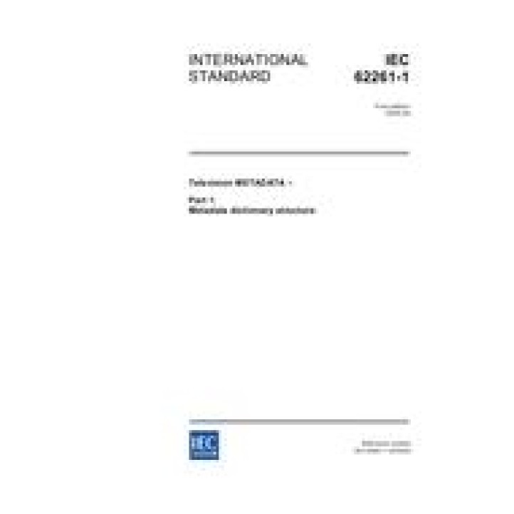 IEC 62261-1 Ed. 1.0 en PDF