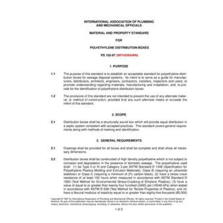 IAPMO PS 105 PDF