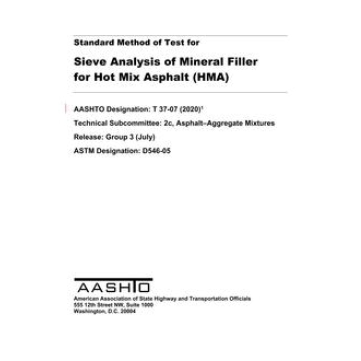 AASHTO T 37 PDF