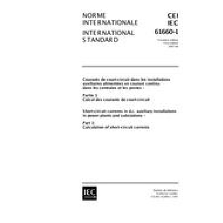 IEC 61660-1 Ed. 1.0 b PDF