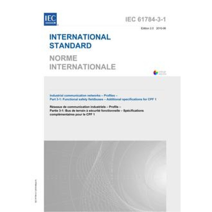 IEC 61784-3-1 Ed. 2.0 b PDF