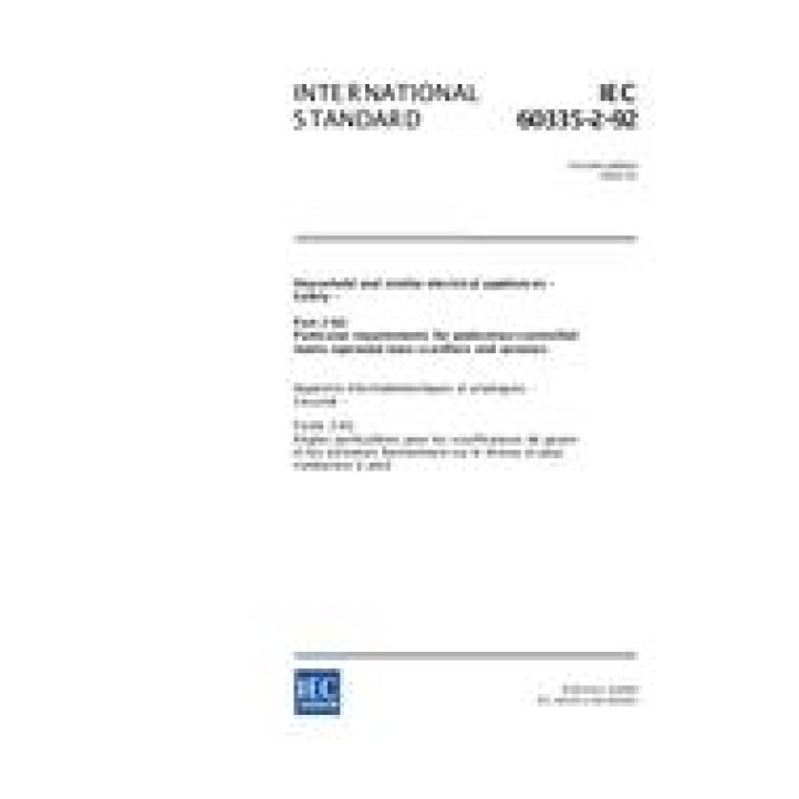 IEC 60335-2-92 Ed. 2.0 en PDF