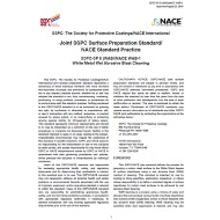 SSPC SP 5 (WAB)/NACE WAB-1 PDF