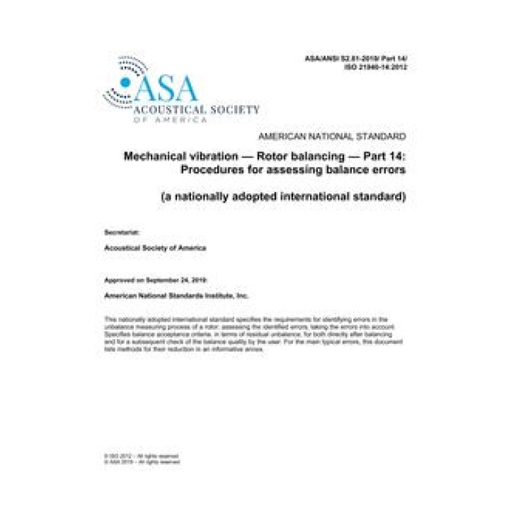 ASA S2.81 Part 14 PDF