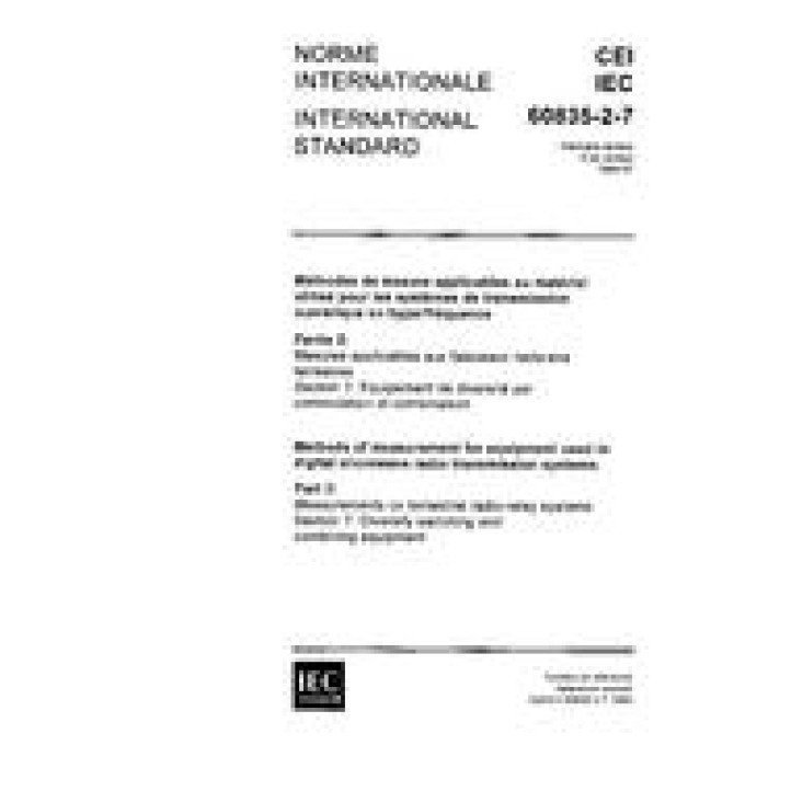 IEC 60835-2-7 Ed. 1.0 b PDF