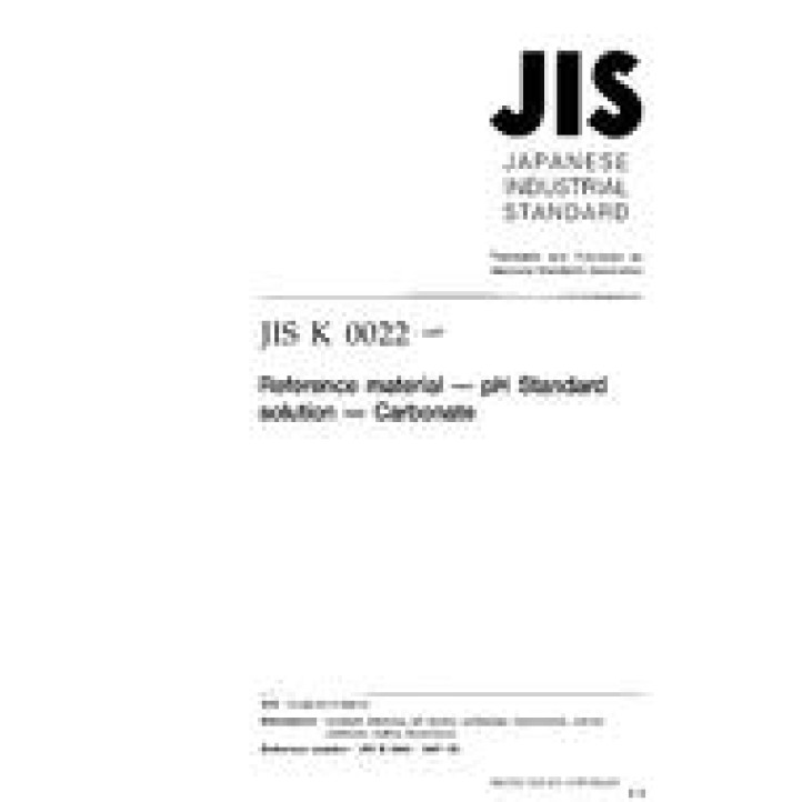 JIS K 0022 PDF