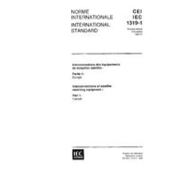 IEC 61319-1 Ed. 1.0 b PDF