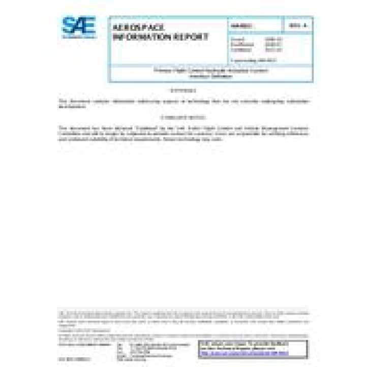 SAE AIR4922A PDF