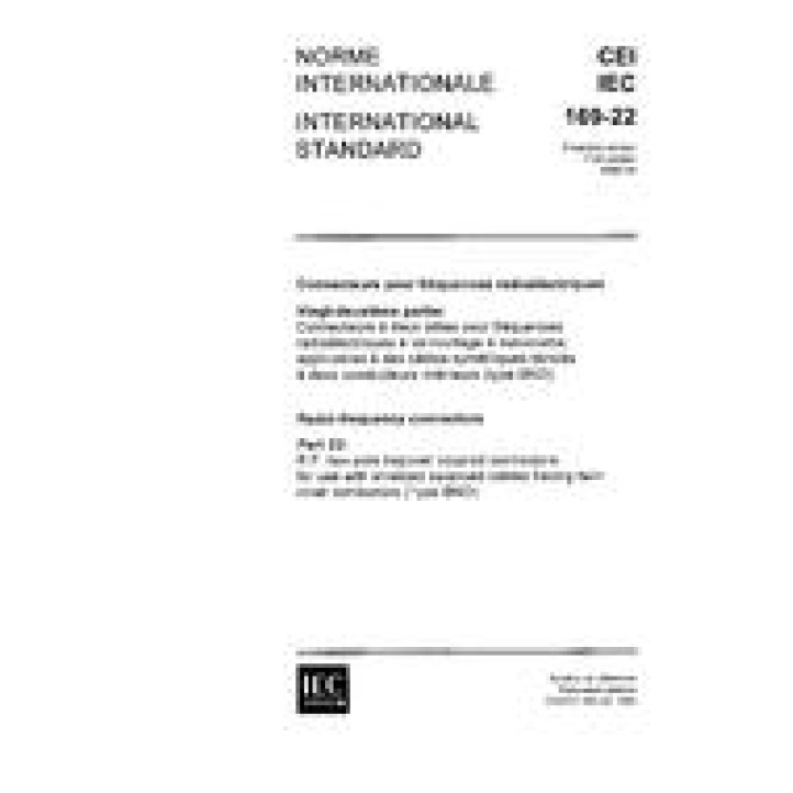 IEC 60169-22 Ed. 1.0 b PDF