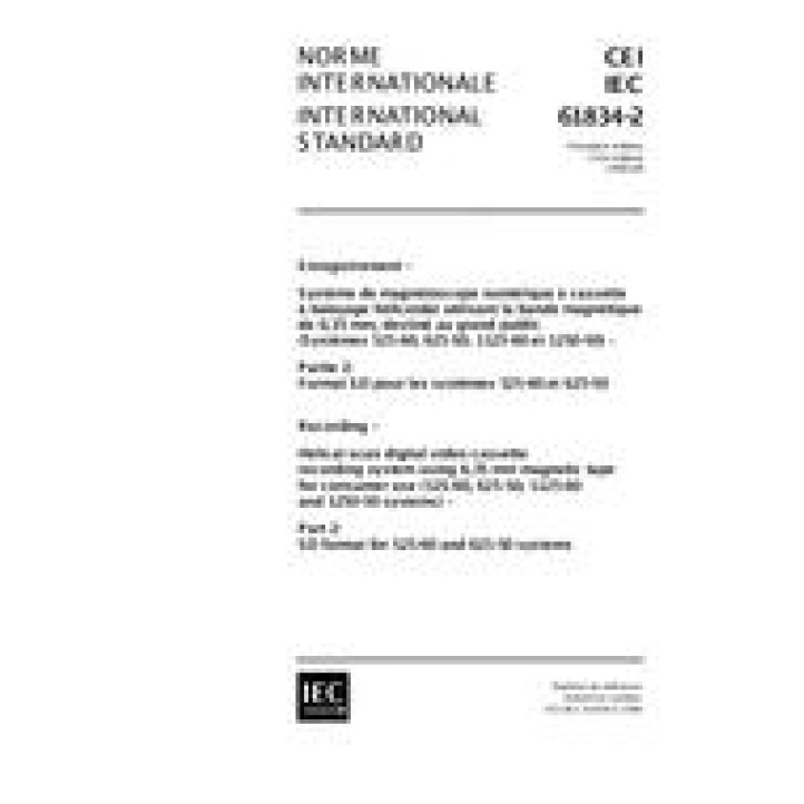 IEC 61834-2 Ed. 1.0 b PDF