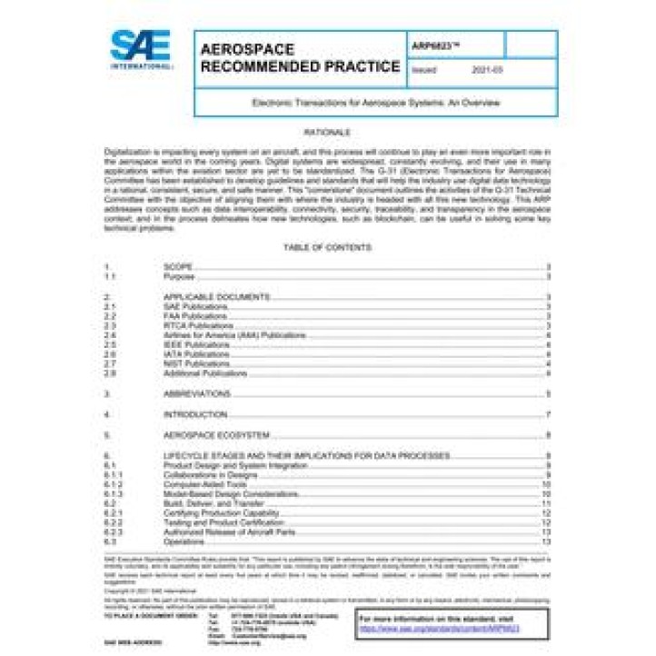 SAE ARP6823 PDF