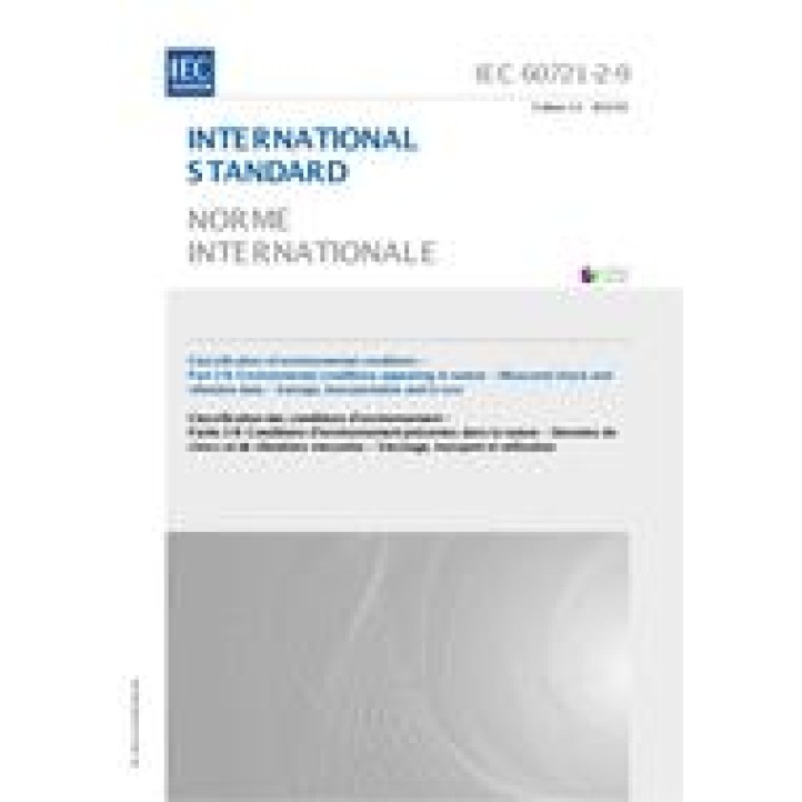 IEC 60721-2-9 Ed. 1.0 b PDF