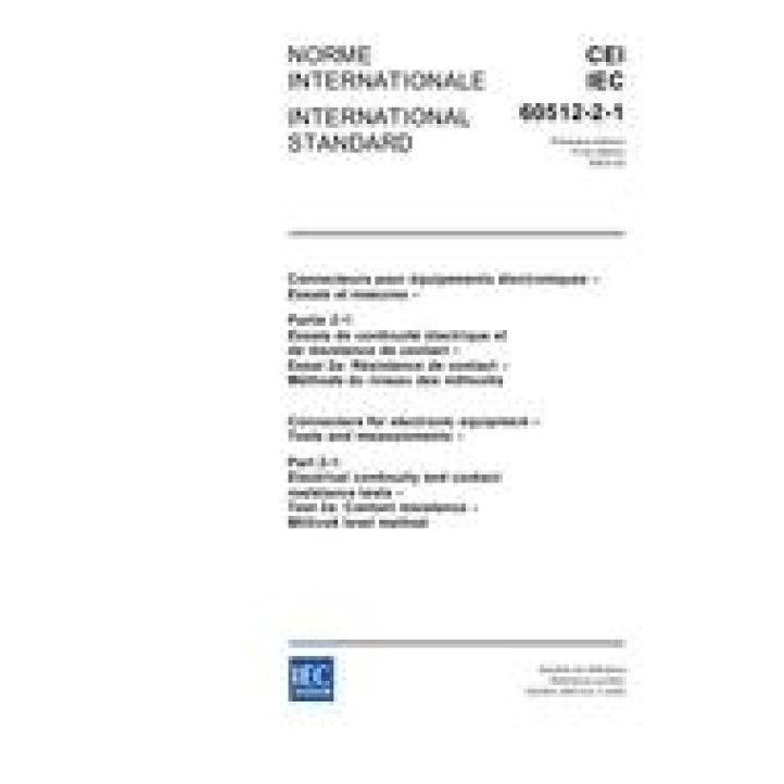 IEC 60512-2-1 Ed. 1.0 b PDF