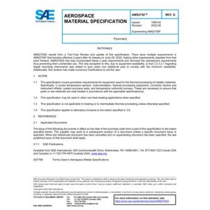 SAE AMS2750G PDF