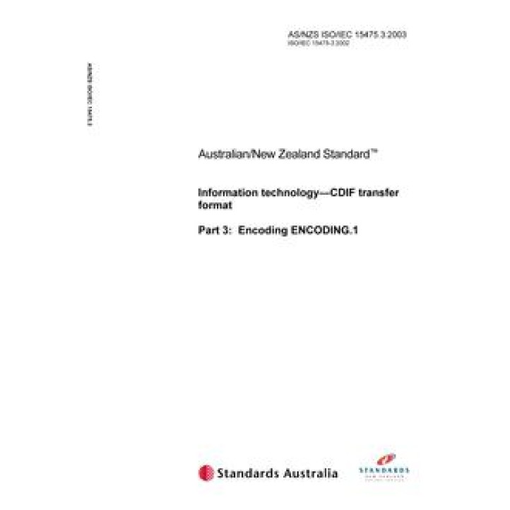 AS/NZS ISO/IEC 15475.3 PDF