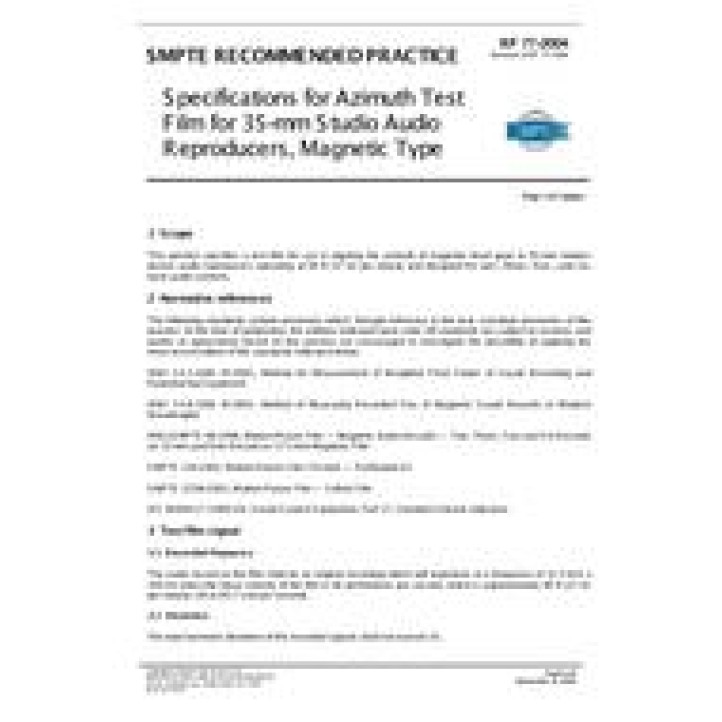 SMPTE RP 77 PDF