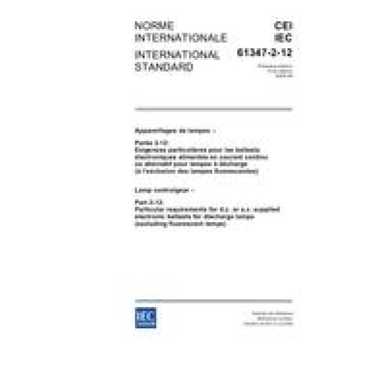 IEC 61347-2-12 Ed. 1.0 b PDF