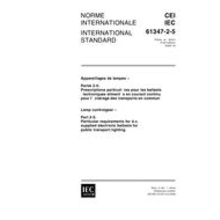 IEC 61347-2-5 Ed. 1.0 b PDF