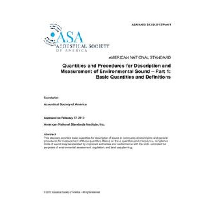 ASA S12.9 Part 1 PDF