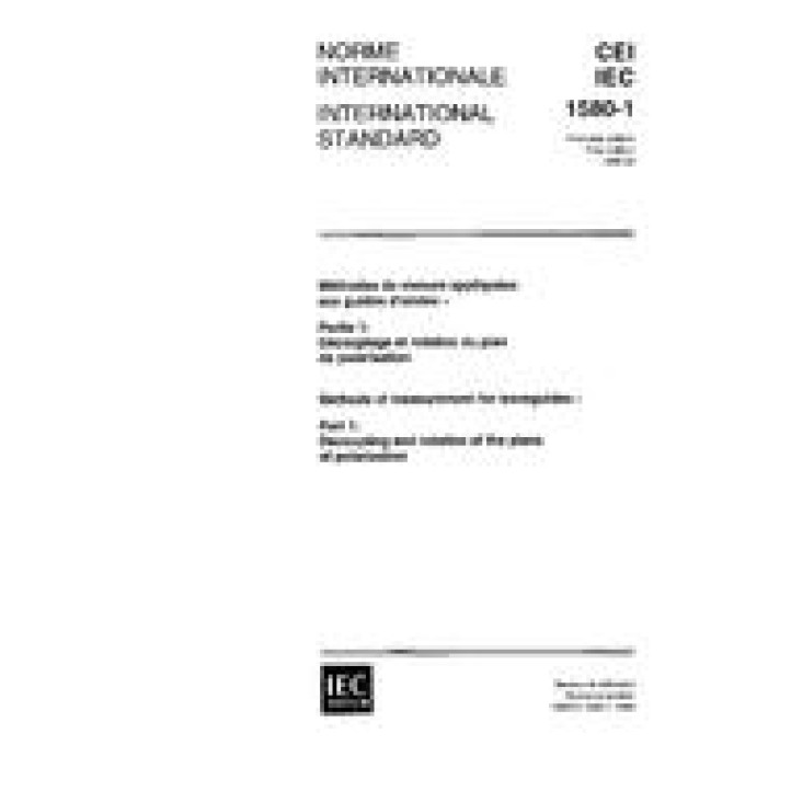 IEC 61580-1 Ed. 1.0 b PDF