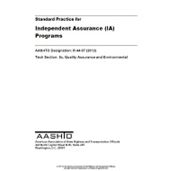 AASHTO R 44 PDF download