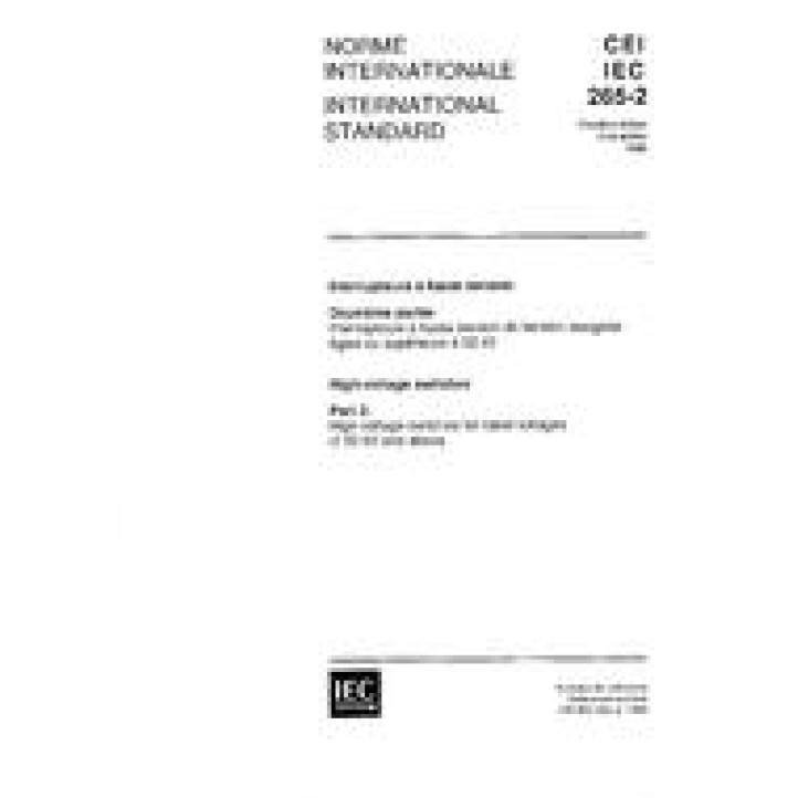 IEC 60265-2 Ed. 1.0 b PDF