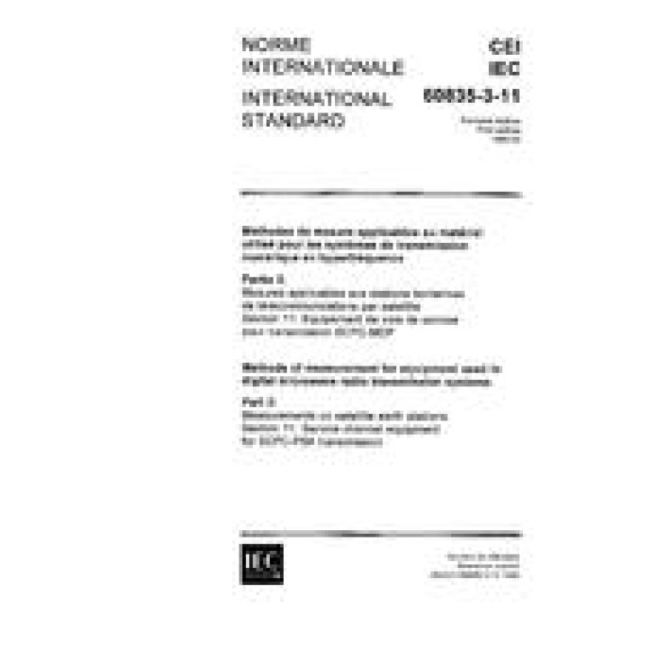 IEC 60835-3-11 Ed. 1.0 b PDF