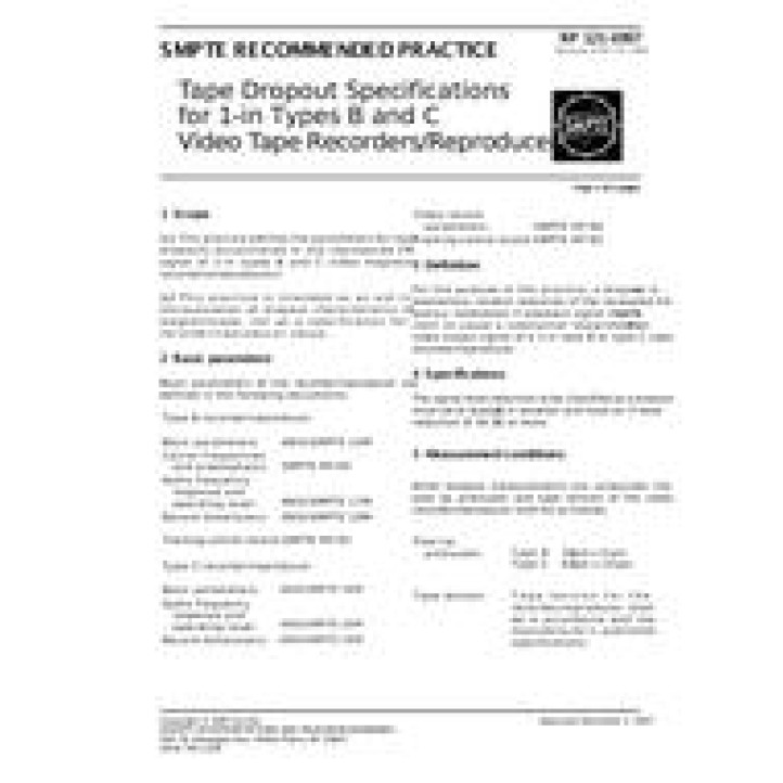 SMPTE RP 121 PDF