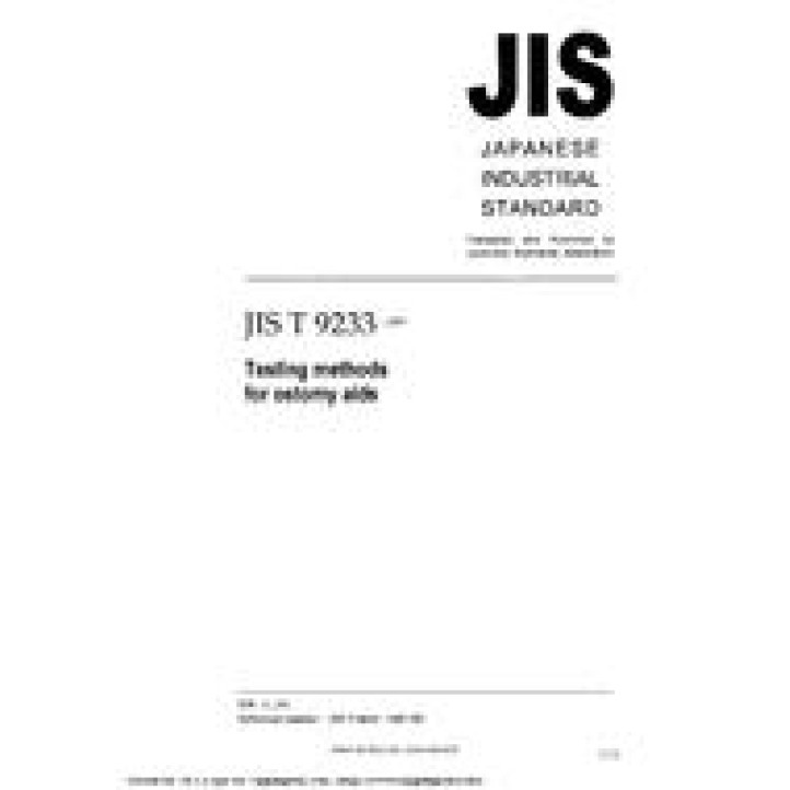 JIS T 9233 PDF