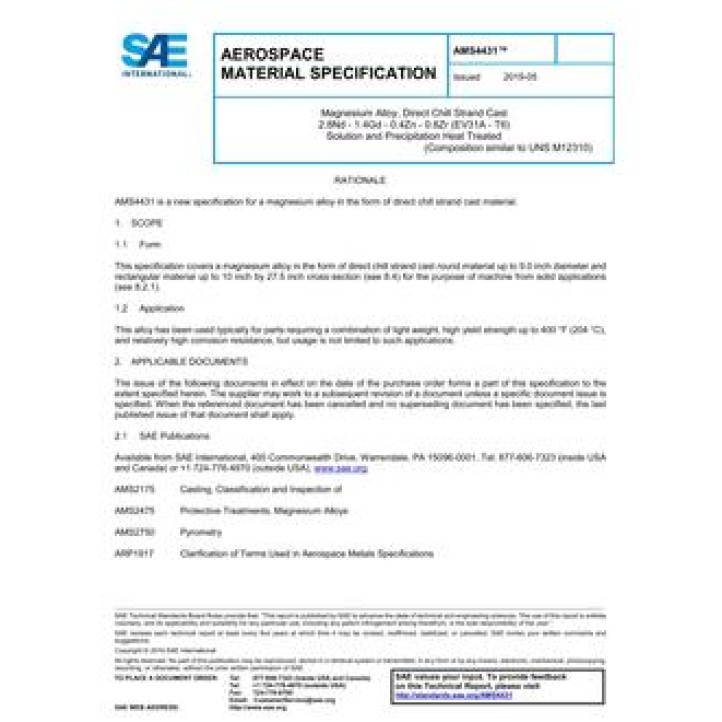 SAE AMS4431 PDF