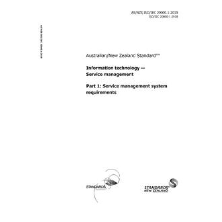 AS/NZS ISO/IEC 20000.1 PDF