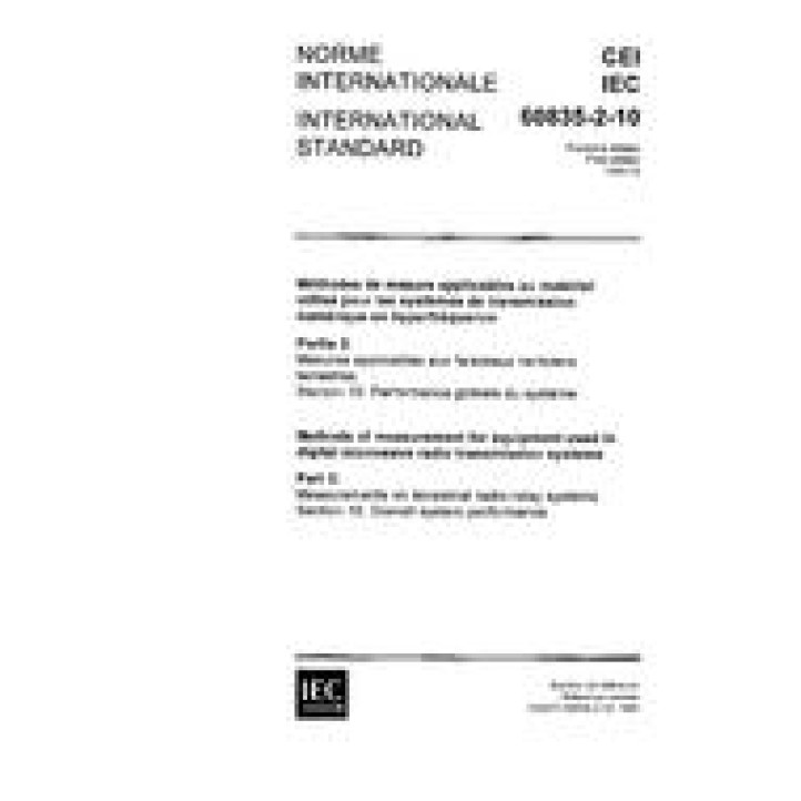 IEC 60835-2-10 Ed. 1.0 b PDF