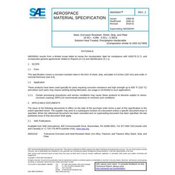 SAE AMS5604J PDF