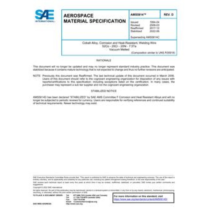 SAE AMS5814D PDF