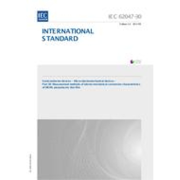 IEC 62047-30 Ed. 1.0 en PDF