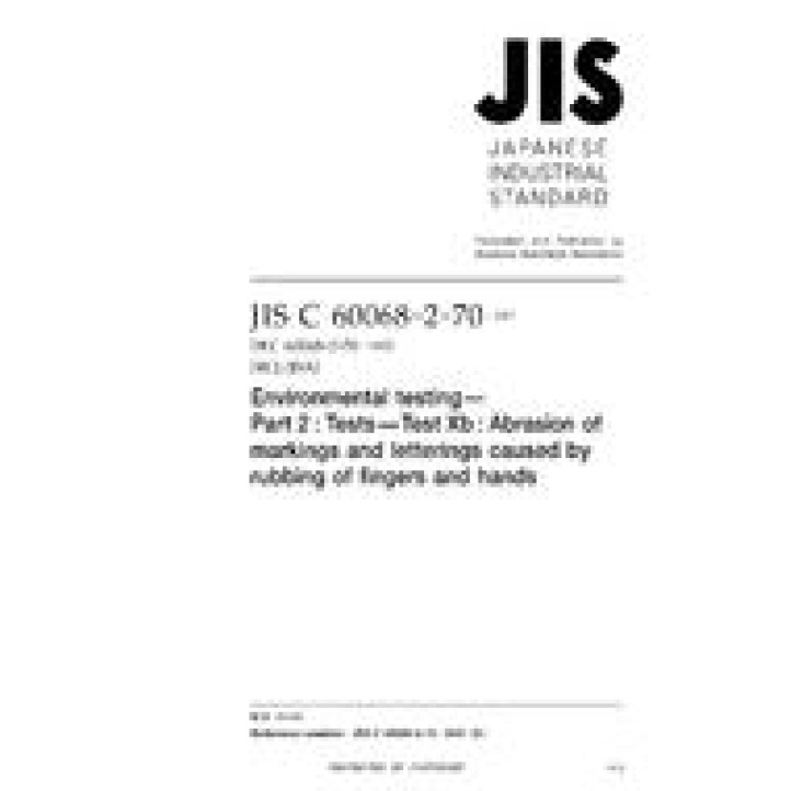 JIS C 60068-2-70 PDF