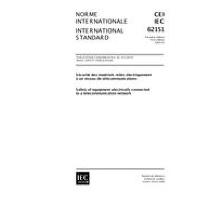 IEC 62151 Ed. 1.0 b PDF